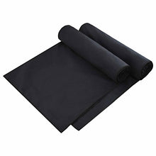 Ligbedhanddoeken 2 pcs Zwart 210 x 75 cm Polyester en Polyamide