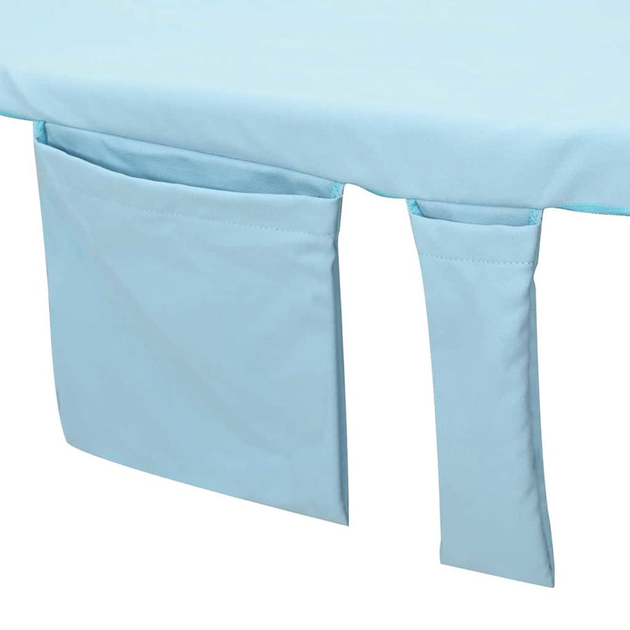 Ligbedhanddoeken 2 pcs Blauw 210 x 75 cm Polyester en Polyamide