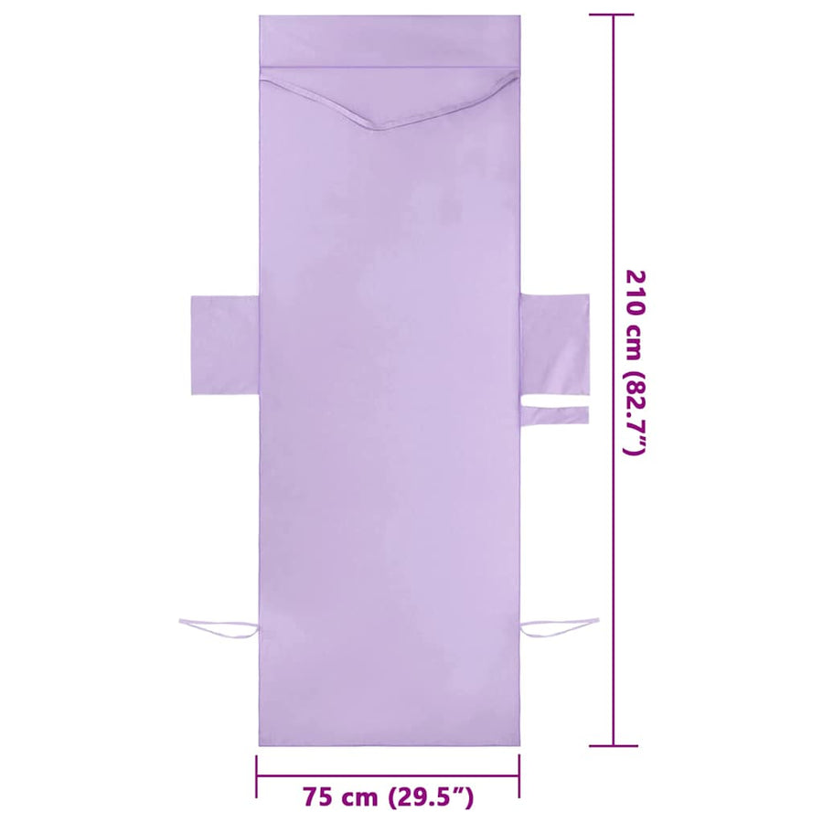 Ligbedhanddoeken 2 pcs Paars 210 x 75 cm Polyester en Polyamide