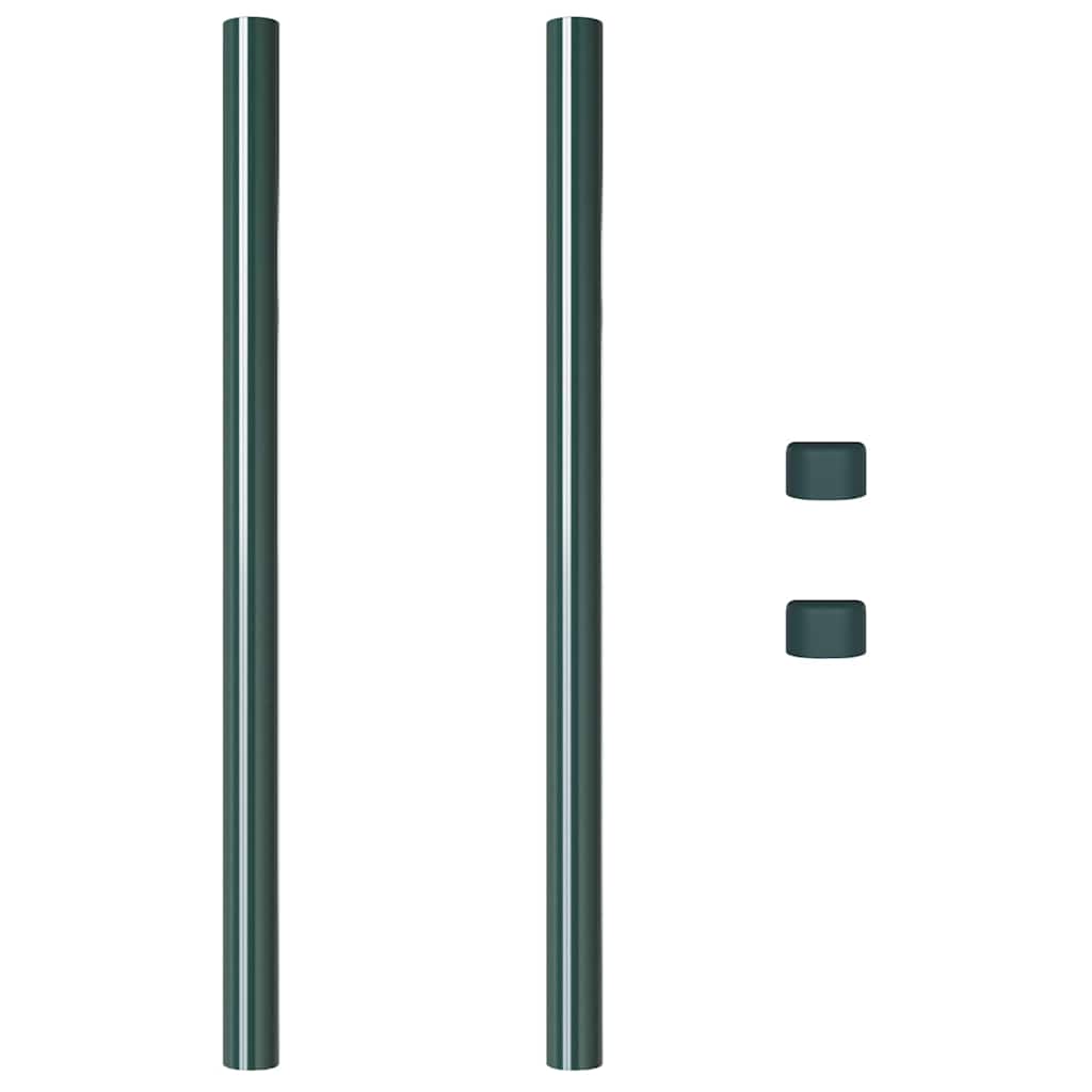 Hekpalen 2 pcs Groen 60 cm Poedergecoat staal