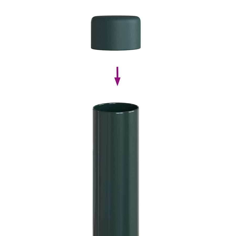 Hekpalen 2 pcs Groen 60 cm Poedergecoat staal