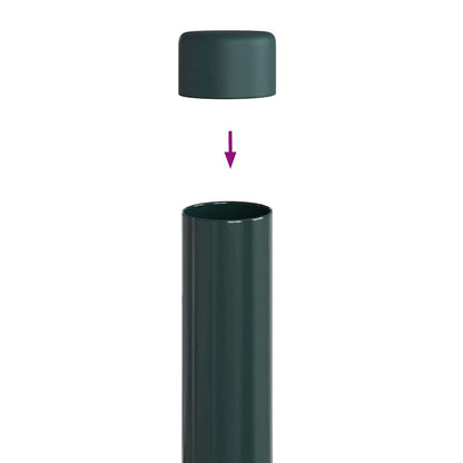 Hekpalen 2 pcs Groen 70 cm Poedergecoat staal