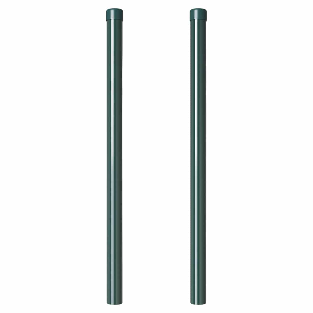 Hekpalen 2 pcs Groen 90 cm Poedergecoat staal