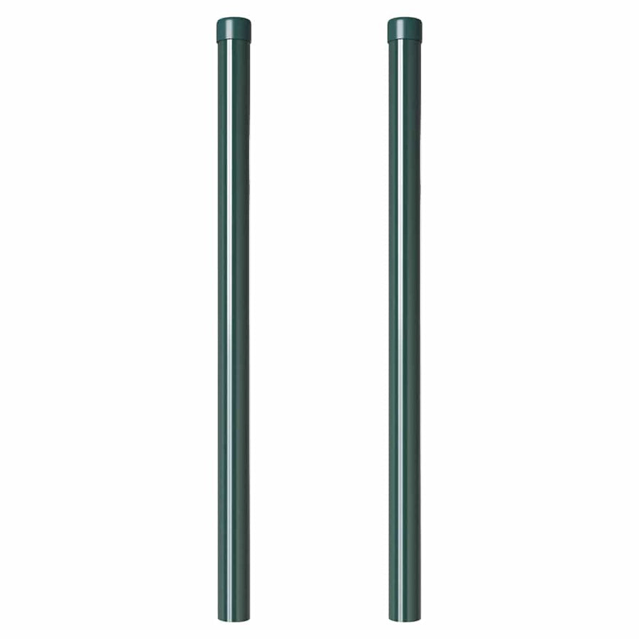 Hekpalen 2 pcs Groen 90 cm Poedergecoat staal