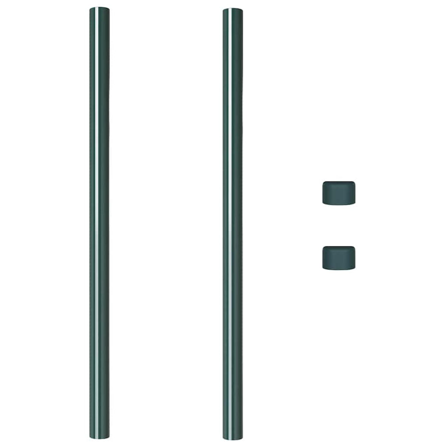 Hekpalen 2 pcs Groen 100 cm Poedergecoat staal