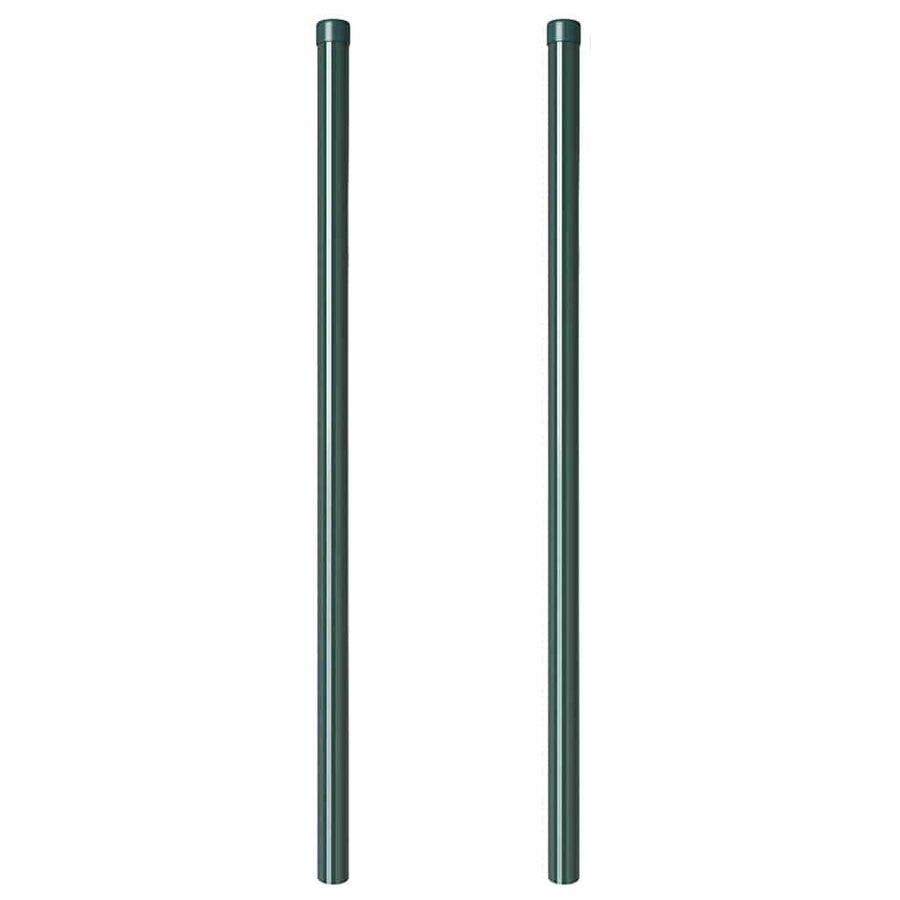 Hekpalen 2 pcs Groen 110 cm Poedergecoat staal