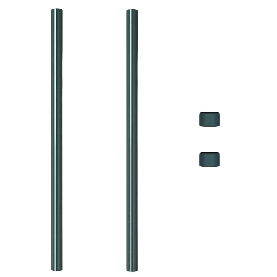 Hekpalen 2 pcs Groen 110 cm Poedergecoat staal