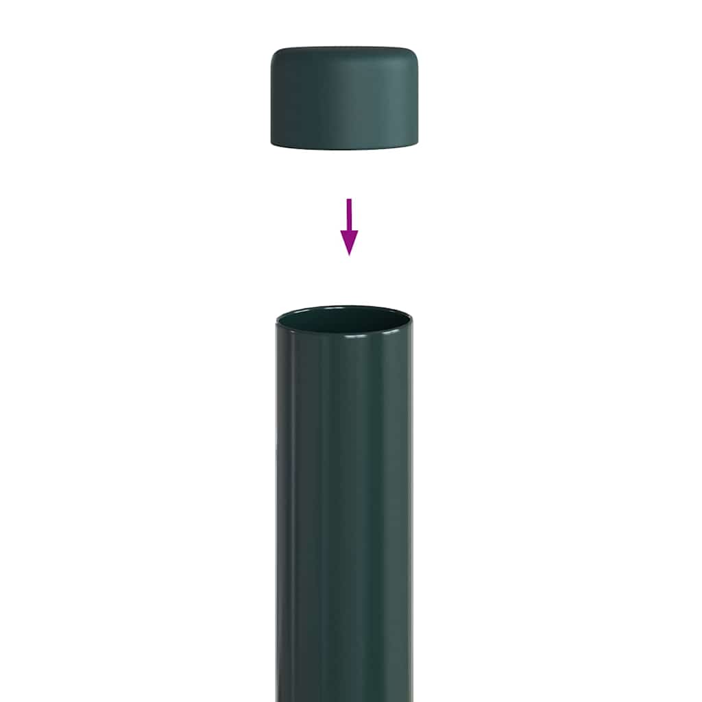 Hekpalen 2 pcs Groen 110 cm Poedergecoat staal
