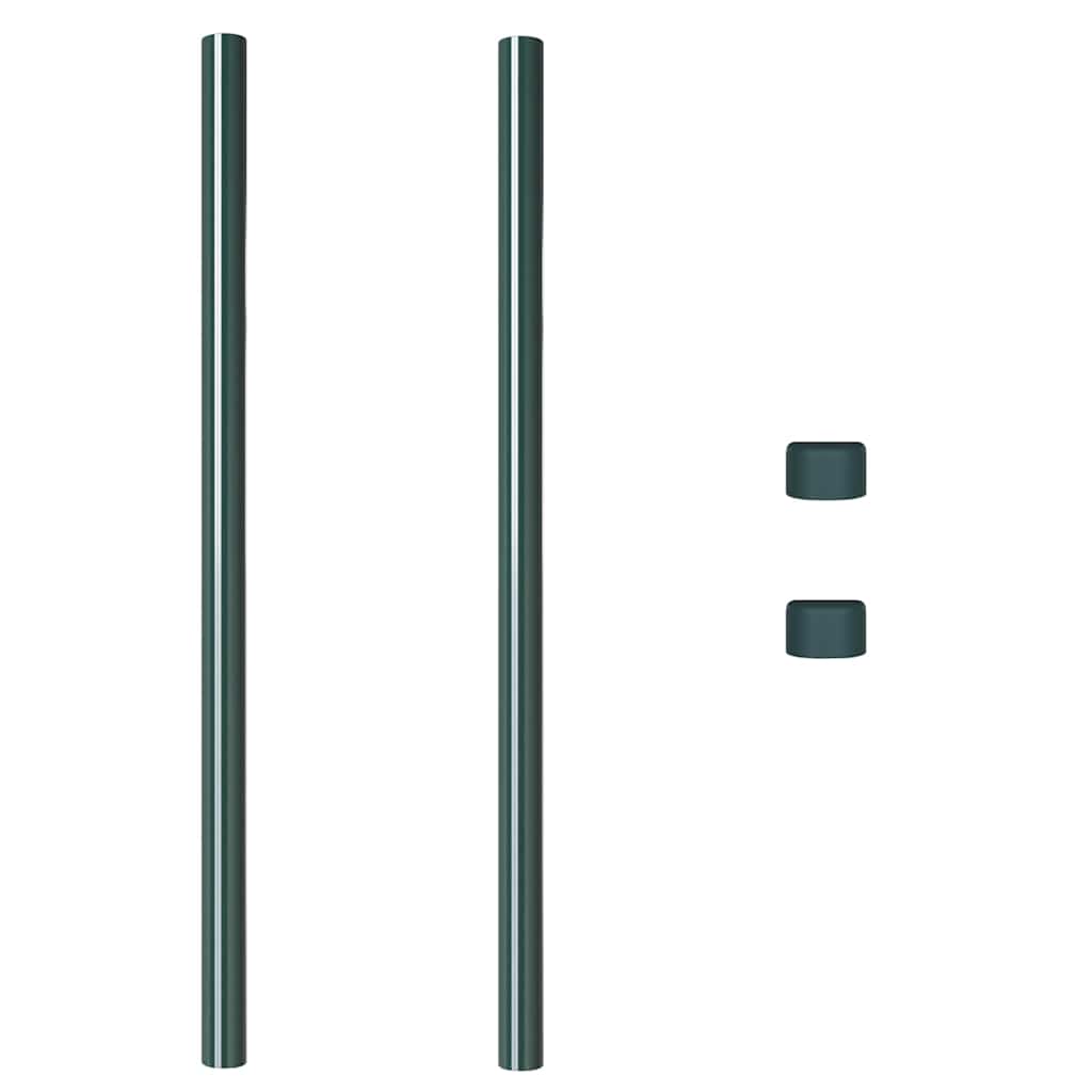 Hekpalen 2 pcs Groen 120 cm Poedergecoat staal