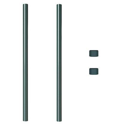 Hekpalen 2 pcs Groen 120 cm Poedergecoat staal
