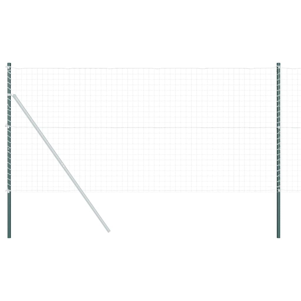 Hekpalen 2 pcs Groen 130 cm Poedergecoat staal