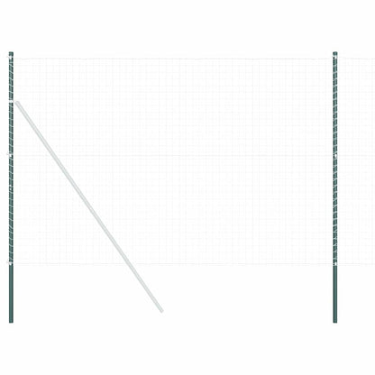 Hekpalen 2 pcs Groen 210 cm Poedergecoat staal