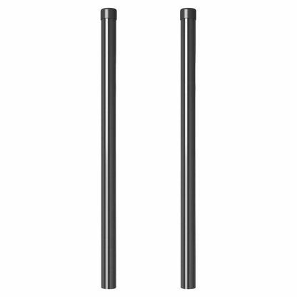 Hekpalen 2 pcs Grijs 50 cm Poedergecoat staal