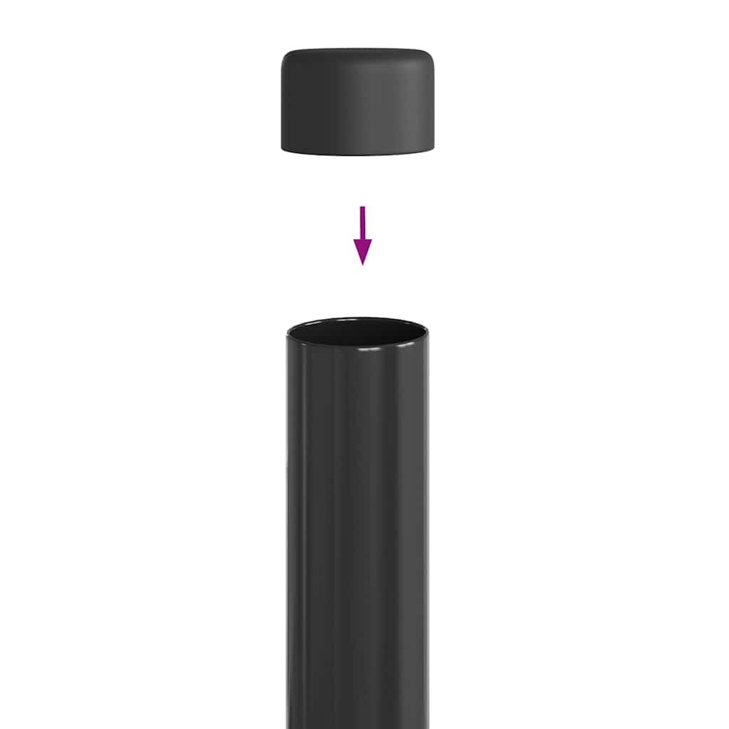 Hekpalen 2 pcs Grijs 50 cm Poedergecoat staal