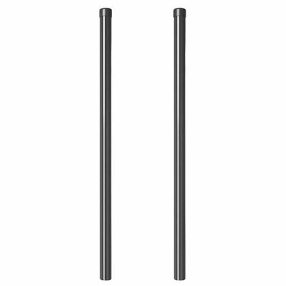 Hekpalen 2 pcs Grijs 100 cm Poedergecoat staal