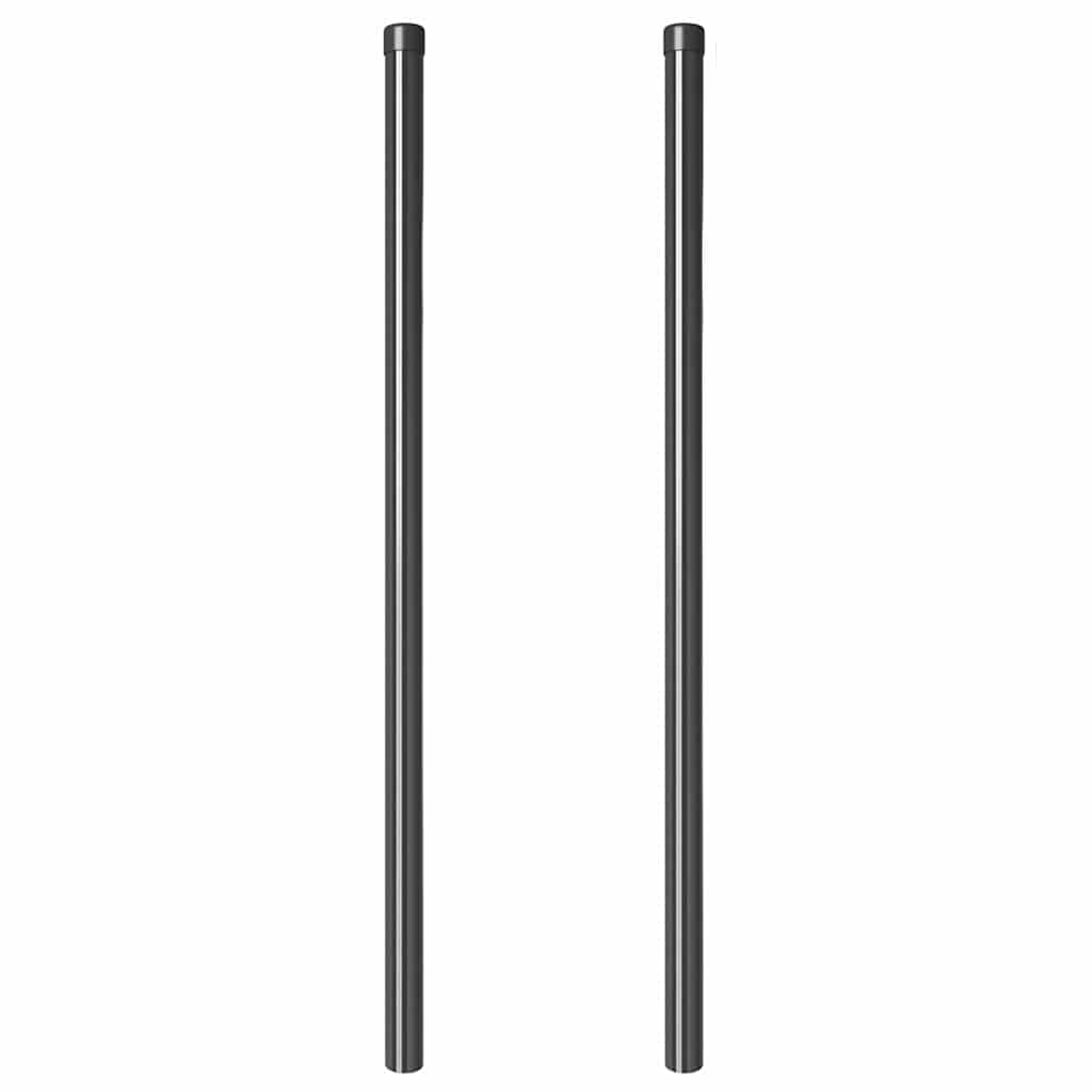 Hekpalen 2 pcs Grijs 110 cm Poedergecoat staal
