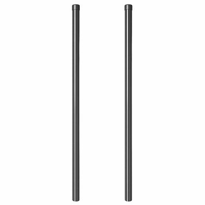Hekpalen 2 pcs Grijs 110 cm Poedergecoat staal