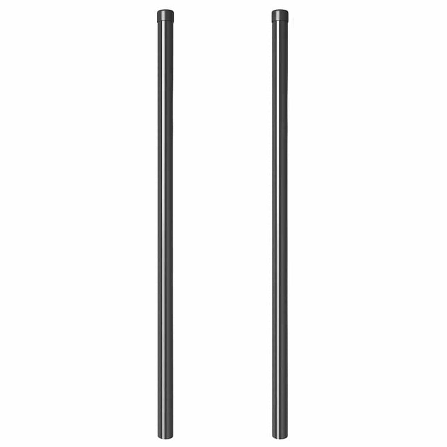 Hekpalen 2 pcs Grijs 120 cm Poedergecoat staal