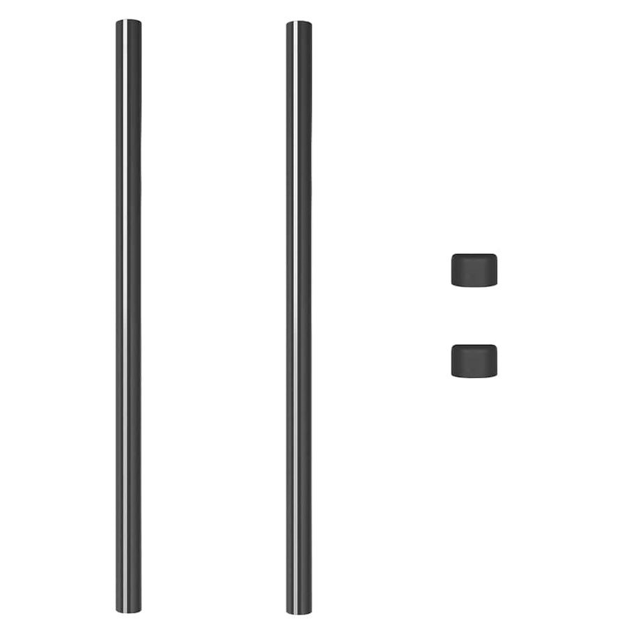 Hekpalen 2 pcs Grijs 120 cm Poedergecoat staal