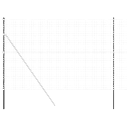 Hekpalen 2 pcs Grijs 200 cm Poedergecoat staal