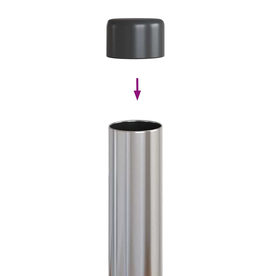Hekpalen 2 pcs Zilver 60 cm Gegalvaniseerd staal