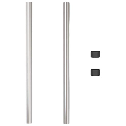 Hekpalen 2 pcs Zilver 70 cm Gegalvaniseerd staal