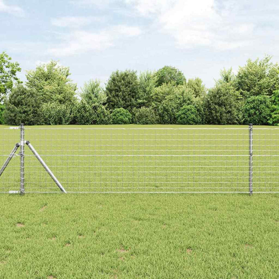 Hekpalen 2 pcs Zilver 90 cm Gegalvaniseerd staal