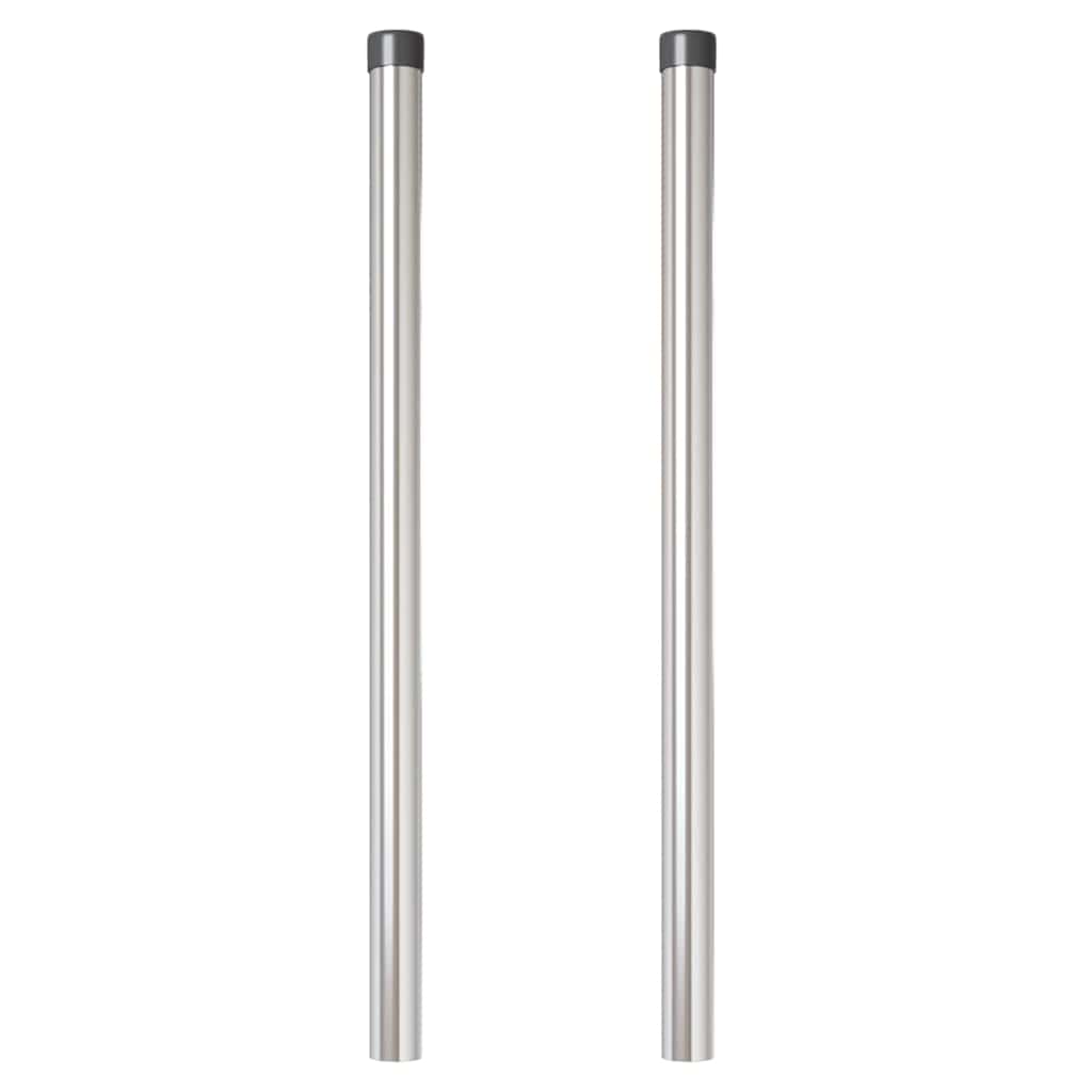 Hekpalen 2 pcs Zilver 90 cm Gegalvaniseerd staal