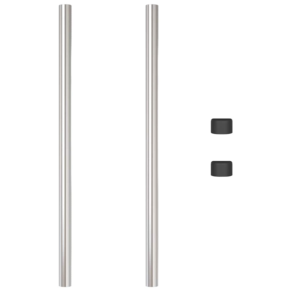 Hekpalen 2 pcs Zilver 100 cm Gegalvaniseerd staal