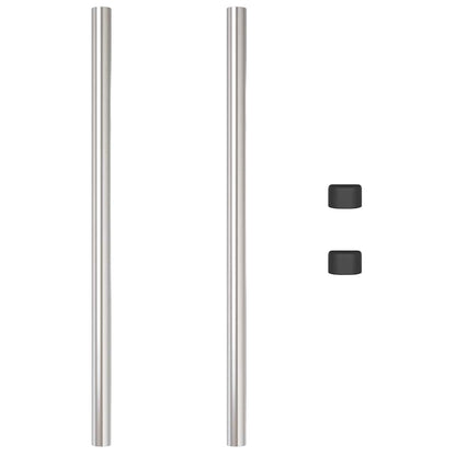 Hekpalen 2 pcs Zilver 100 cm Gegalvaniseerd staal