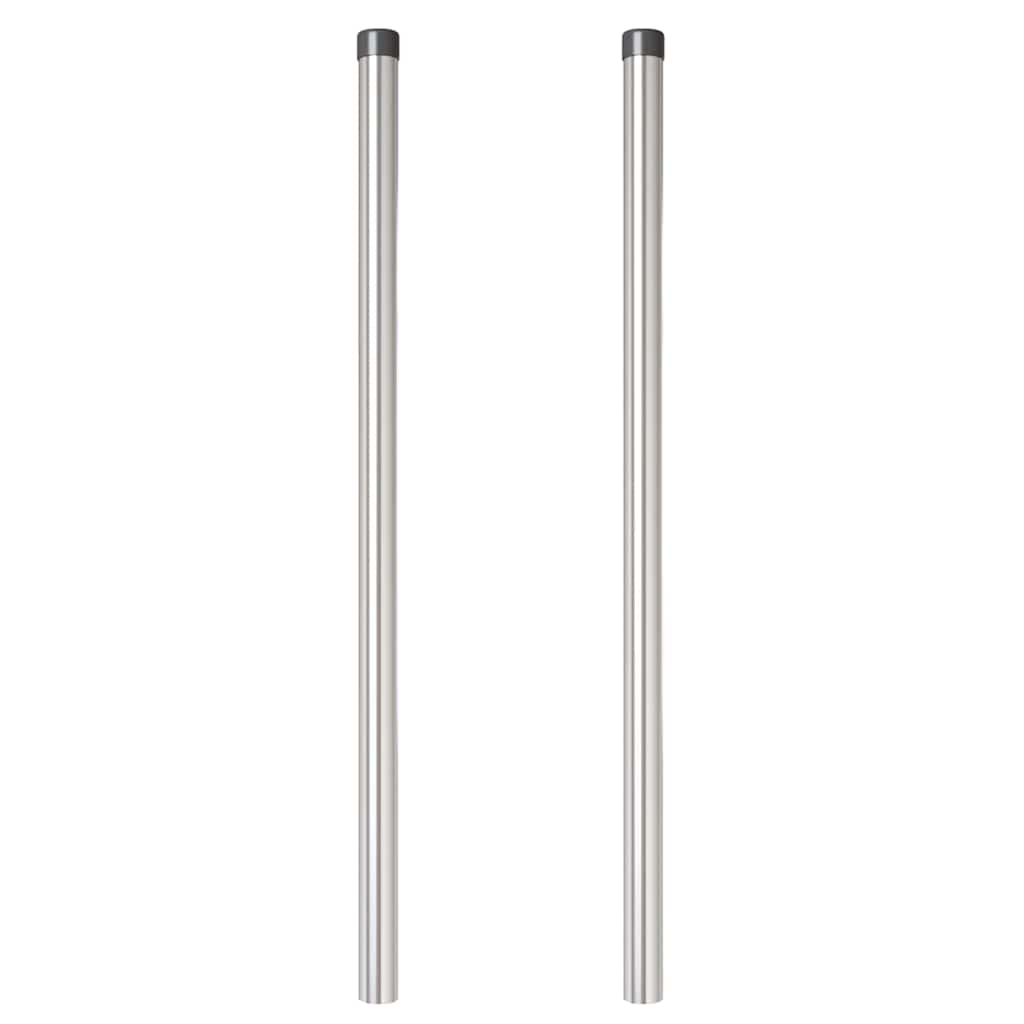 Hekpalen 2 pcs Zilver 110 cm Gegalvaniseerd staal