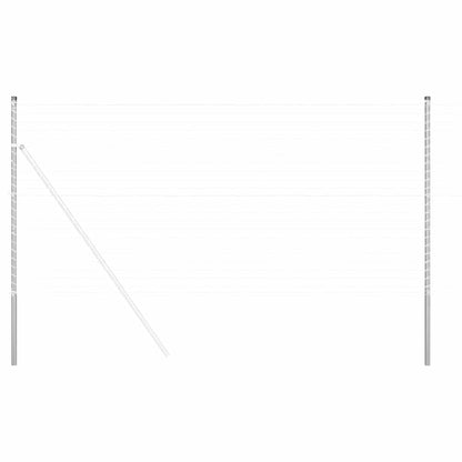 Hekpalen 2 pcs Zilver 160 cm Gegalvaniseerd staal
