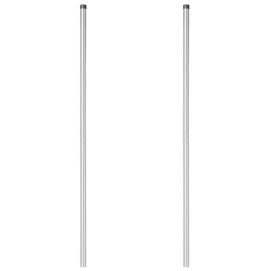 Hekpalen 2 pcs Zilver 160 cm Gegalvaniseerd staal