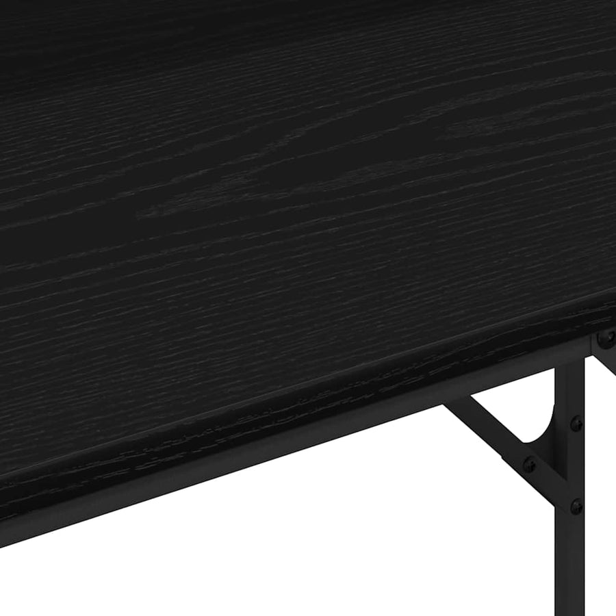 Bureau Zwart eiken 100 x 50 x 86.5 cm Bewerkt hout