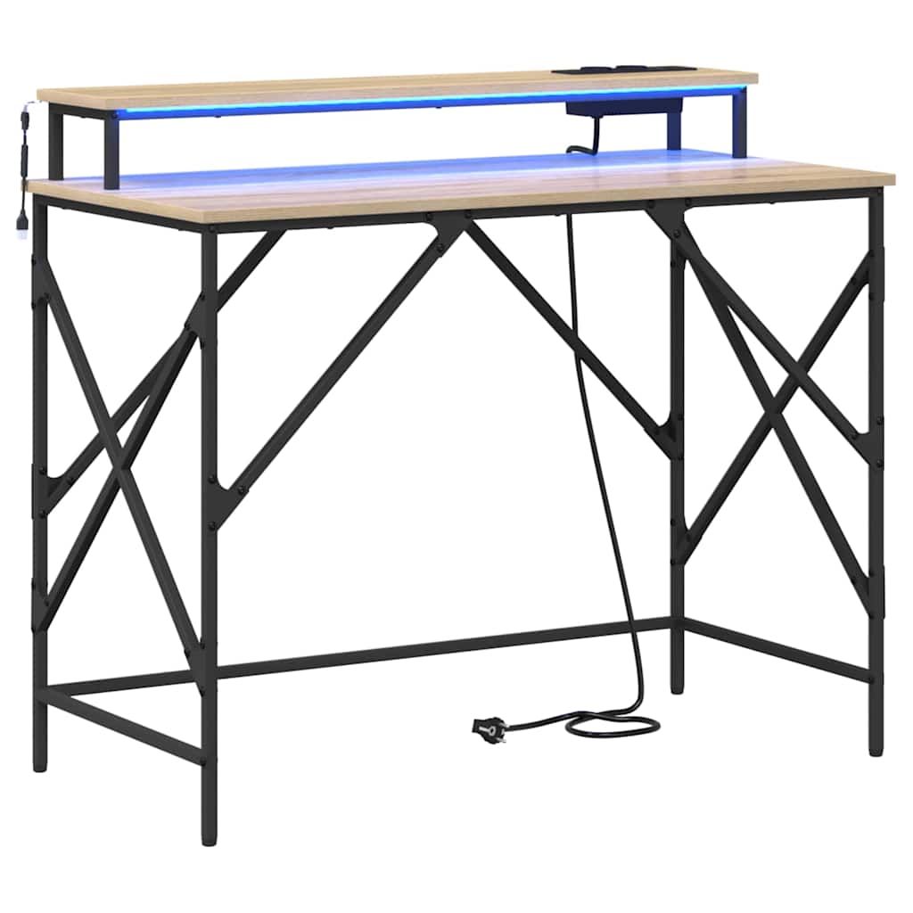 Bureau Sonoma eiken 100 x 50 x 86.5 cm Bewerkt hout