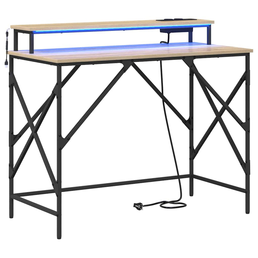 Bureau Sonoma eiken 100 x 50 x 86.5 cm Bewerkt hout