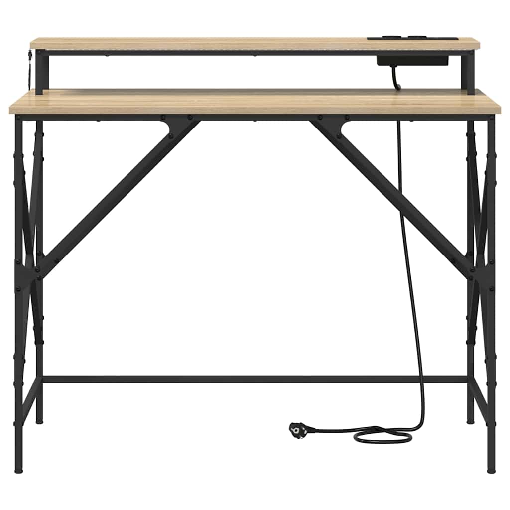 Bureau Sonoma eiken 100 x 50 x 86.5 cm Bewerkt hout