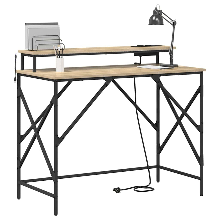 Bureau Sonoma eiken 100 x 50 x 86.5 cm Bewerkt hout