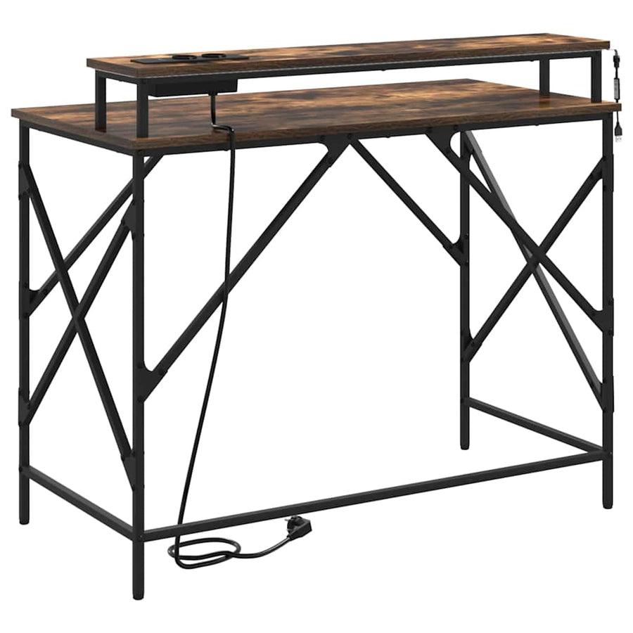 Bureau Gerookt eiken 100 x 50 x 86.5 cm Bewerkt hout