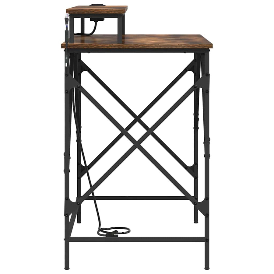 Bureau Gerookt eiken 100 x 50 x 86.5 cm Bewerkt hout