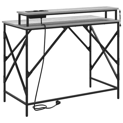 Bureau Grijs sonoma 100 x 50 x 86.5 cm Bewerkt hout