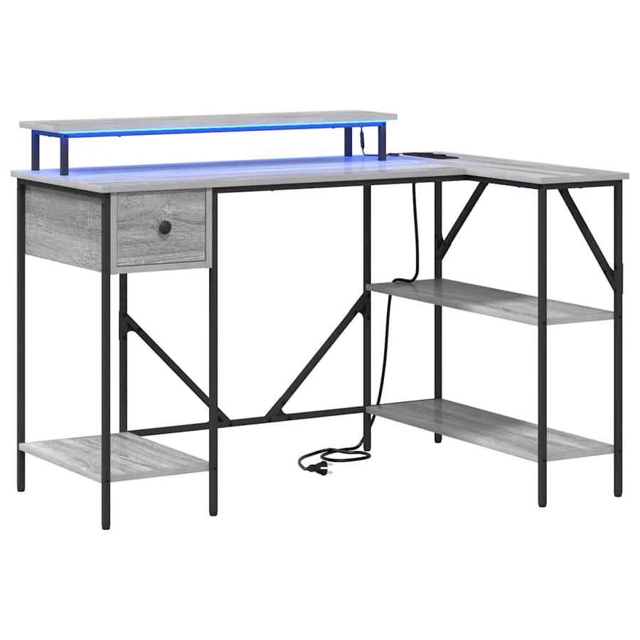 Bureau Grijs sonoma 120 x 79 x 86.5 cm Bewerkt hout