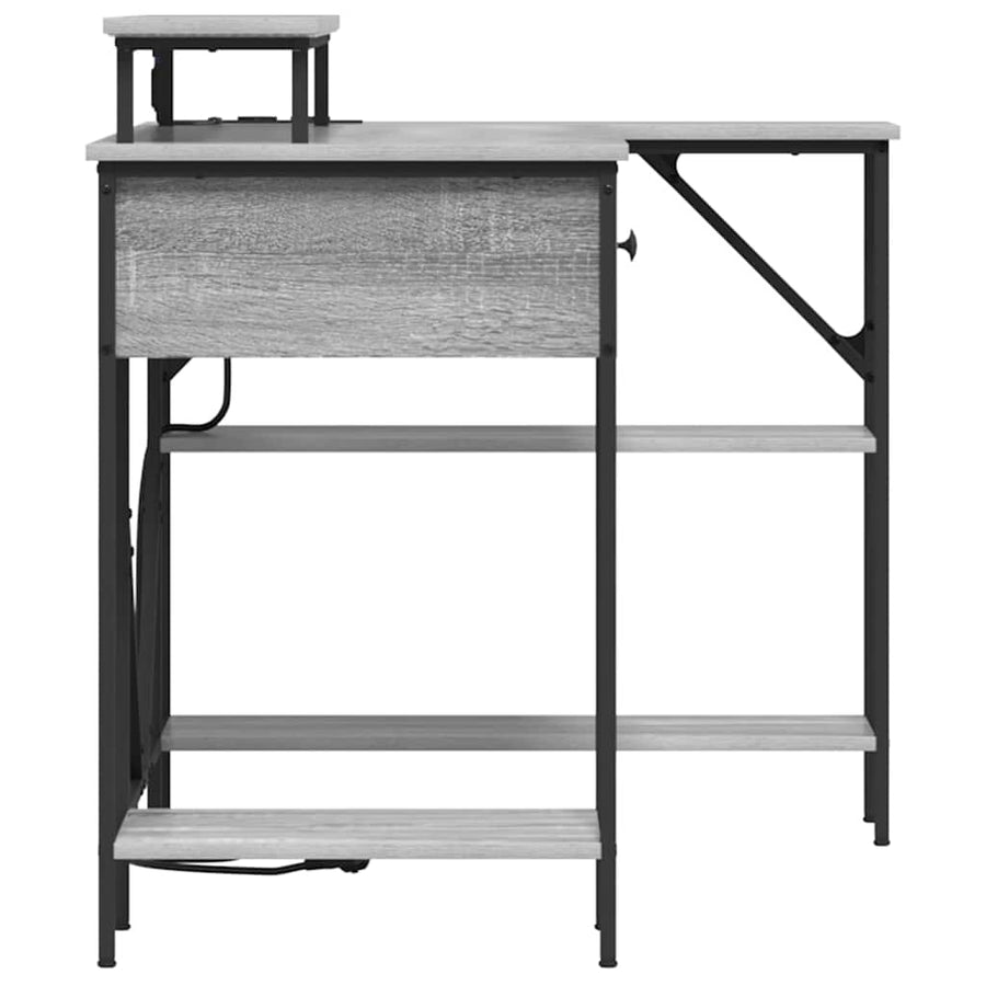 Bureau Grijs sonoma 120 x 79 x 86.5 cm Bewerkt hout
