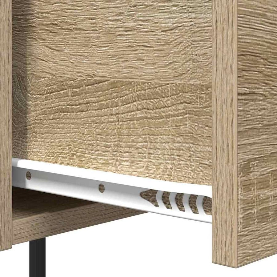Nachtkastje met lade Sonoma eiken 42 x 41 x 56 cm Bewerkt hout