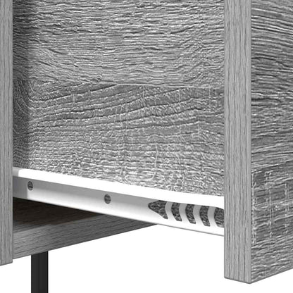Bedside kasten 2 pcs Grijs sonoma 42 x 41 x 56 cm Bewerkt hout
