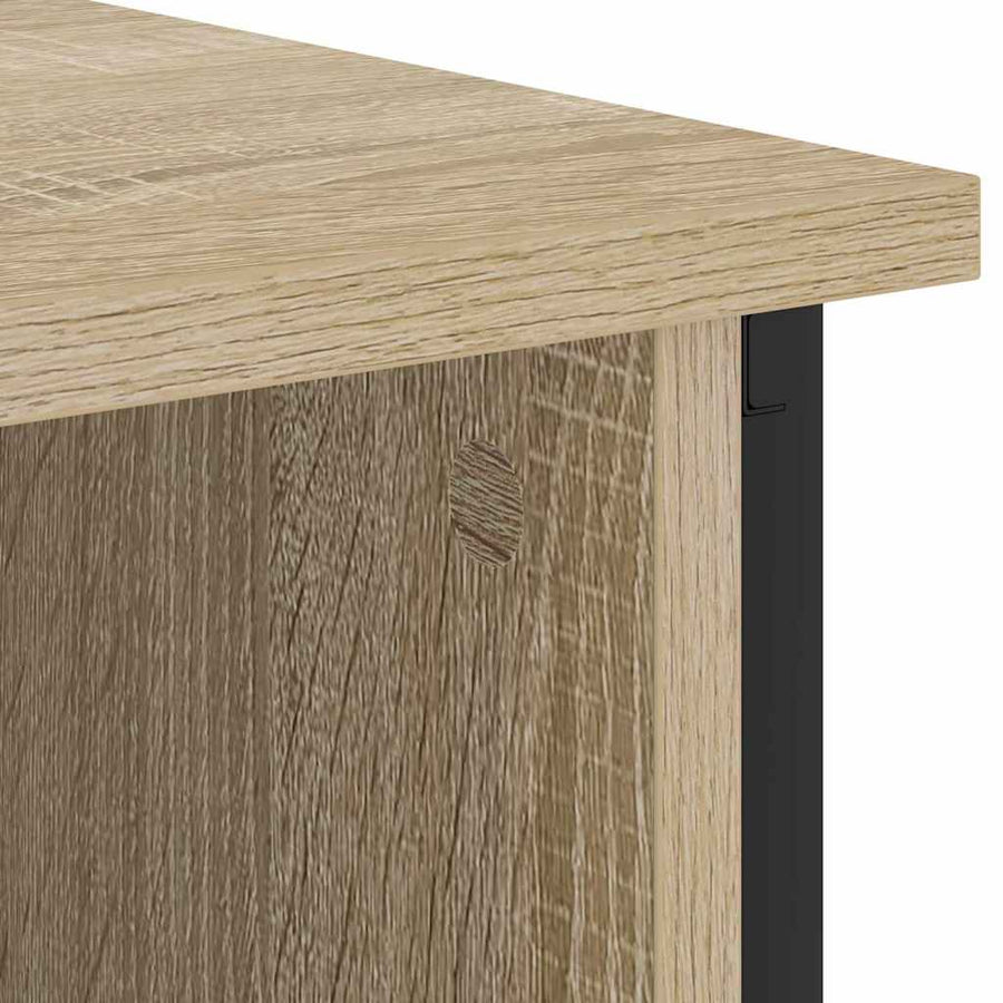 Nachtkastje 2 pcs Sonoma eiken 38 x 31 x 61 cm Bewerkt hout