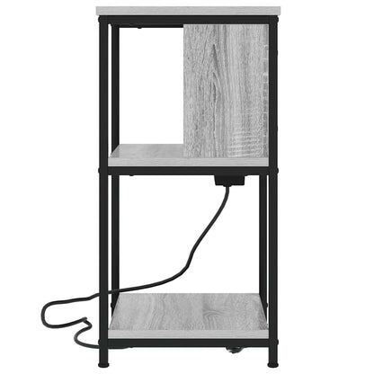 Nachtkastje 2 pcs Grijs sonoma 38 x 31 x 61 cm Bewerkt hout