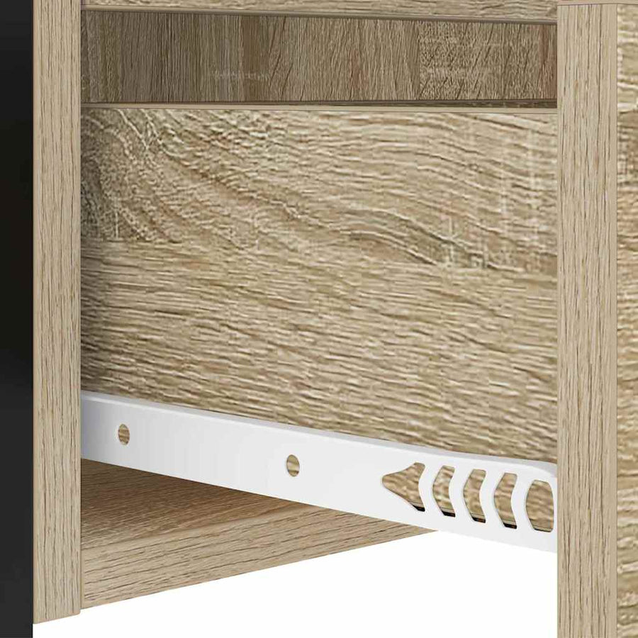Nachtkastje met lade Sonoma eiken 40 x 31 x 60 cm Bewerkt hout