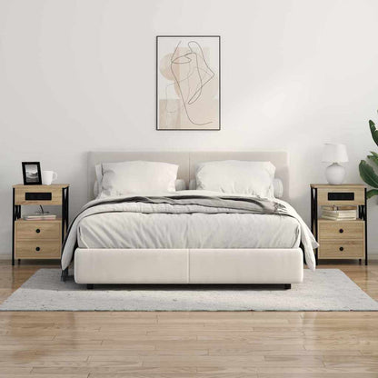 Nachtkastje met lade Sonoma eiken 40 x 31 x 60 cm Bewerkt hout