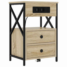 Nachtkastje met lade Sonoma eiken 40 x 31 x 60 cm Bewerkt hout